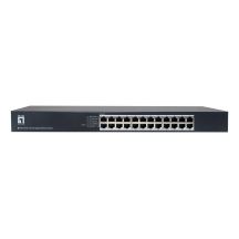 LevelOne GEU-2432 Unmanaged Gigabit Ethernet (10/100/1000) 1U Gray