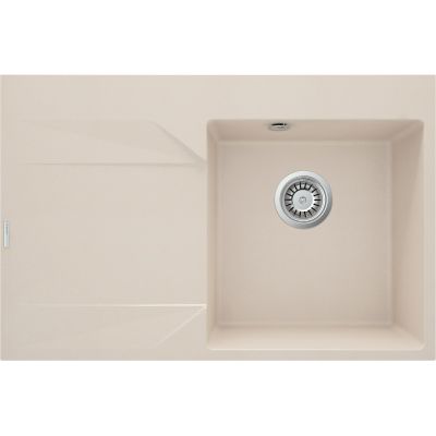 Single-bowl granite sink with drainer - left