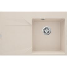 Single-bowl granite sink with drainer - left
