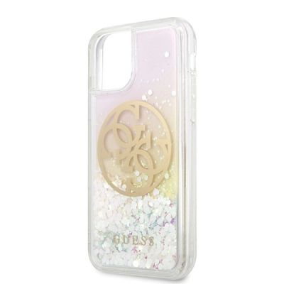 3. Guess GUHCN58LGIRGP iPhone 11 Pro hard case Gradient Liquid Glitter Circle Logo