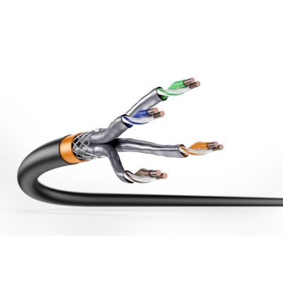 4. Digitus Dry outdoor installation cable category 7, S/FTP, AWG 23/1, PE, 100m, black, reel