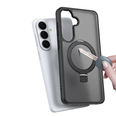 7. Dux Ducis Yind Case for Samsung Galaxy S26+ with Stand, Compatible with MagSafe - Black