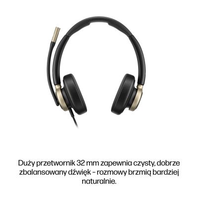 80. HP Poly Mission 825 Stereo USB Wired Headset