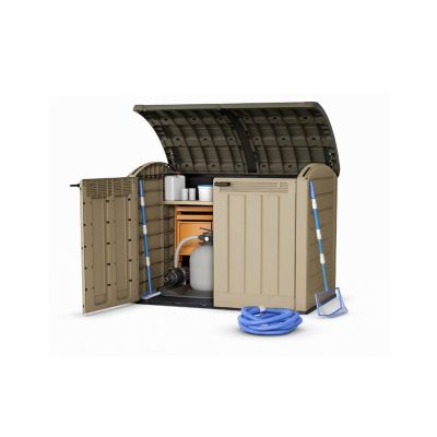 2. KETER Store-It-Out Ultra CRV230436 Brown/Beige Garden Storage