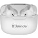 5. DEFENDER BLUETOOTH TWINS 903 IN-EAR HEADPHONES WHITE 63903