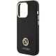 6. Guess Silicone Logo Strass 4G Case for iPhone 15 Pro - Black
