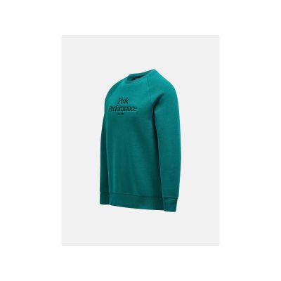 6. Peak Performance M Original Crew Green Sweatshirt