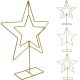 5. DECORATIVE STAR METAL STAND 50CM GOLD MICA
