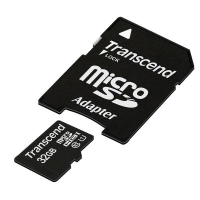 4. SD microSD Card 32GB Transcend SDHC UHS1 w/adapter