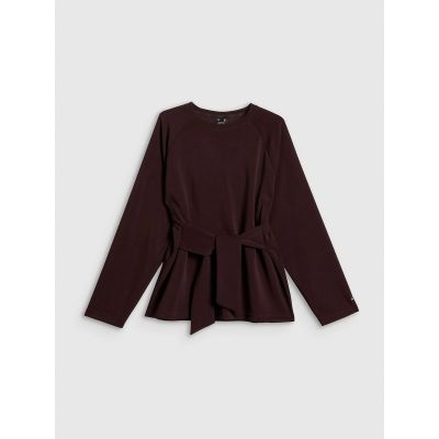 9. Women's regular sweatshirt with ties and modal 4F 4FRSS26TSWSF2784-80S