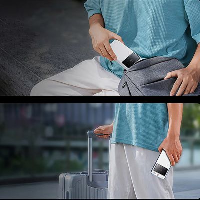 10. Baseus Star-Lord 20000mAh 22.5W Powerbank with Digital Display and USB-C 3A Cable 30cm - White