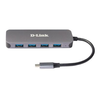 2. D-Link DUB-2340 USB Type-C Hubs and Concentrators 5000 Mbit/s Gray