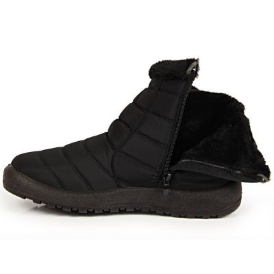 16. NEWS W EVE181A waterproof zipper snow boots black 