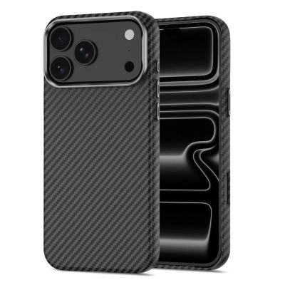 3. Tech-Protect Ion Carbon MagSafe Case for iPhone 18 Pro Max / 17 Pro Max - Black and Silver