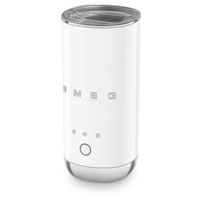 12. Smeg MFF02WHEU Milk Frother White 50's Style (milk heating, hot frothing and cold frothing)