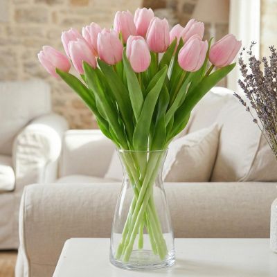 5. PINK TULIP 31CM LIFE-LIKE SPRING DECORATION