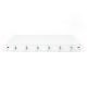 7. FO patch panel with equipment 19'' 1U, 6x LC dx, OM3, pigtails, adapters, trays, sliding, gray