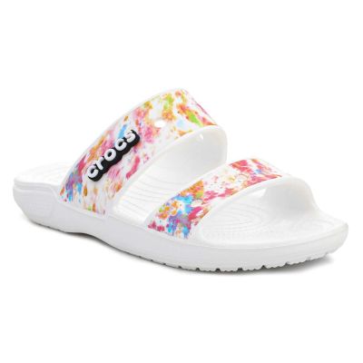2. Crocs Classic Tie Dye Graphic Sandal W 207283-928 flip-flops