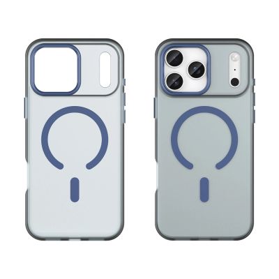 2. Magnetic Abrasive iPhone 17 Pro Max Case Compatible with MagSafe - Matte Blue