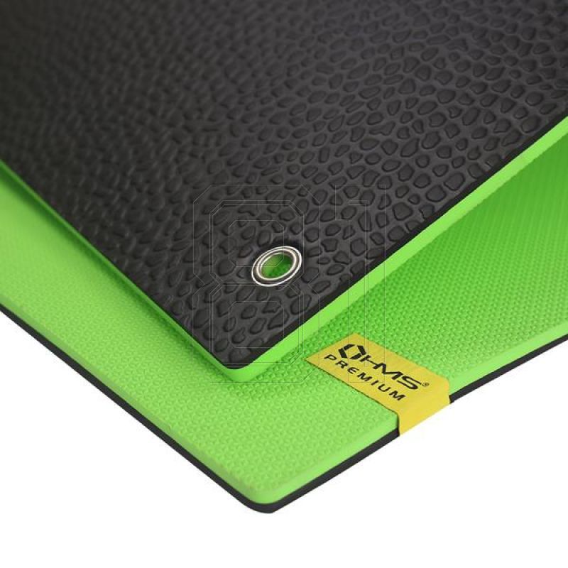 11. Club fitness mat with holes HMS Premium MFK03 Green-Black