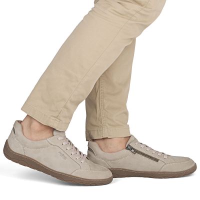 5. Men's beige suede leather shoes Rieker 08300-62