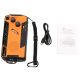 50. Extralink Solar Emergency Radio with Crank Dynamo Powerbank 4000mAh with SOS Flashlight SR-4000 Portable Analog Black, Orange