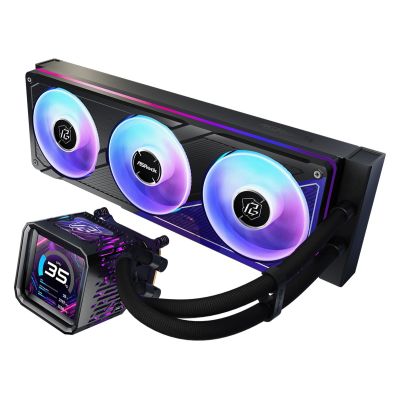 13. ASRock Phantom Gaming 360 LCD Cooler