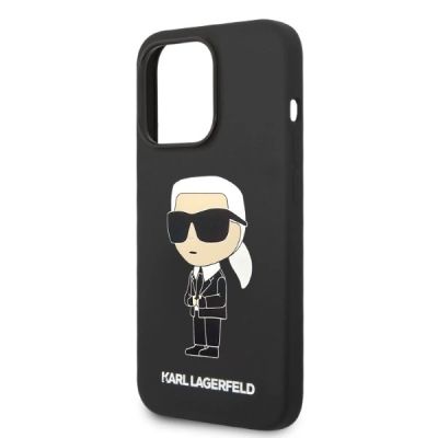 6. Karl Lagerfeld Silicone Ikonik MagSafe case for iPhone 14 Pro - black