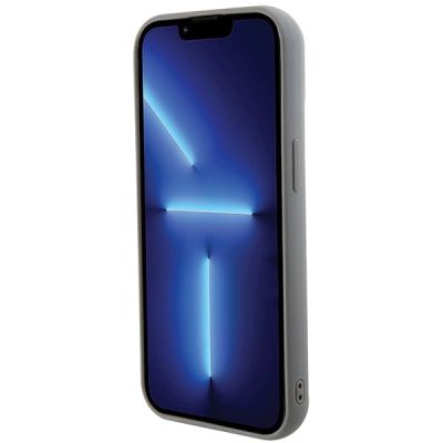 7. Guess Sequin Script Metal case for iPhone 15 - silver