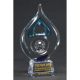5. Engraved glass trophy + paint filling