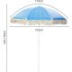11. BEACH AND GARDEN UMBRELLA WITH FRINGE 174 CM BLUE