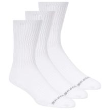 Skechers 3pk Unisex Non Terry Crew S601102-100 White 43-46