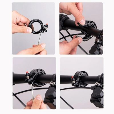 4. Rockbros 34210028001 Q-shaped bicycle bell - black