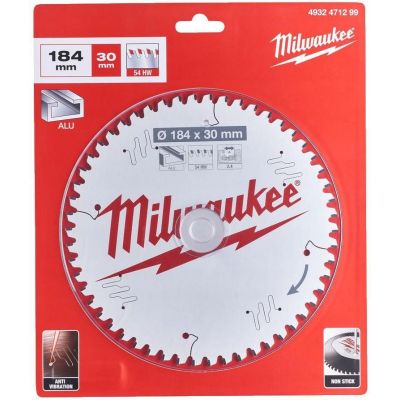MILWAUKEE CIRCULAR SAW 184x30x2.4x54z ALUMINUM CSB PW