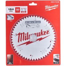 MILWAUKEE CIRCULAR SAW 184x30x2.4x54z ALUMINUM CSB PW