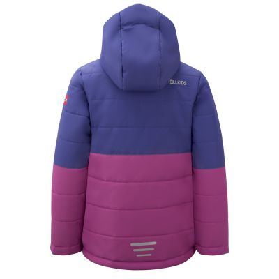 2. Trollkids Kids Hemsedal Snow Jacket XT insulated waterproof purple winter jacket (513-154)