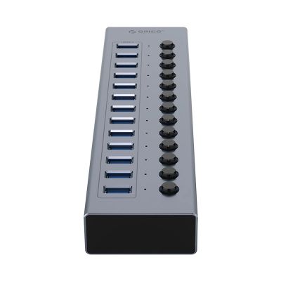 3. Orico BT2U3-13AB Hub 13x USB-A 3.0 with switches - gray