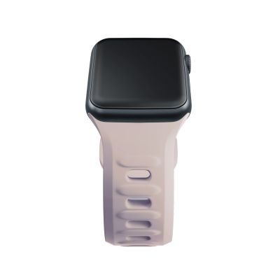 9. 3mk Silicone Watch Strap for Apple Watch 42 / 44 / 45 / 49 mm - Burgundy