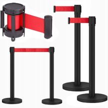 NN RCB 1 solid black barrier post set
