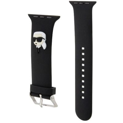 3. Karl Lagerfeld 3D Rubber Karl Head strap for Apple Watch 38/40/41mm - black