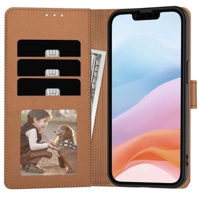 3. Tech-Protect Wallet Case for iPhone 16e / 17e - Brown