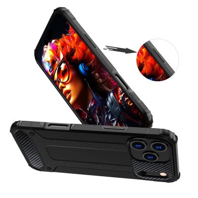 5. Hybrid Armor Case for iPhone 17 Pro Max - Black
