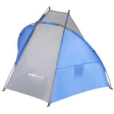 10. BEACH SHELTER SUN 200x120x120cm GREY-BLUE ENERO CAMP