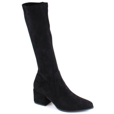 4. Sergio Leone W SK426 black suede high-heel boots