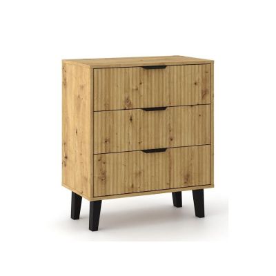 SCANDI 3S SLIM CHEST OF DRAWERS, ARTISAN OAK