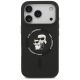 3. Karl Lagerfeld Silicone Karl&Choupette Ring MagSafe Case for iPhone 17 Pro - Black