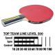 4. TABLE TENNIS RACKET COVER 3 BALLS SET TOP TEAM 500 POTS