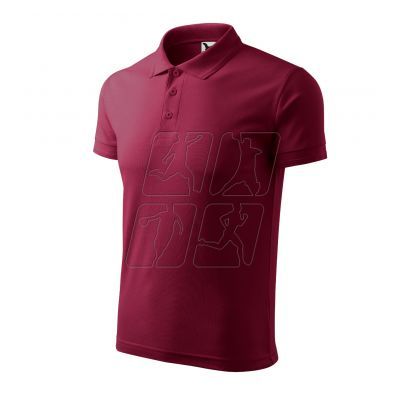 Men's Pique Polo Shirt (garnet)