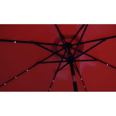 12. GARDEN UMBRELLA WITH LED LIGHTING 300CM COCCORA