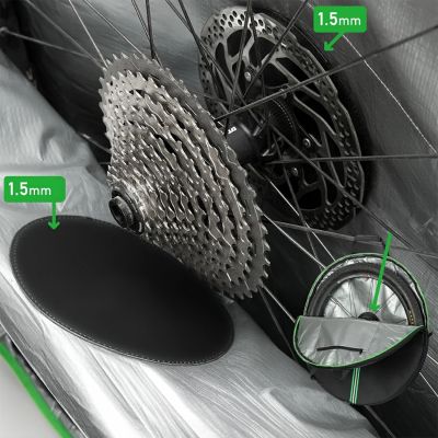 4. Rockbros D40 transport cover for ø74cm wheel - black